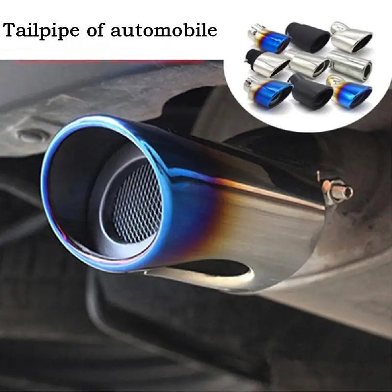 

Universal Auto Moto Rear GM Style Stainless Steel Automobile Parts Exhaust Muffler Rear Throat