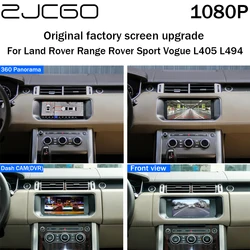 ZJCGO – caméra panoramique 360, mise à niveau de l'écran d'usine, vue avant arrière, DVR, pour Land Rover Range Rover Sport Vogue L405 L494 