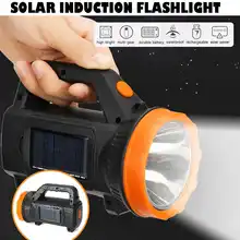 1200лм Солнечная энергия супер яркий светодиодный прожектор для охоты на открытом воздухе портативный прожектор фонарь перезаряжаемый фонарик лампа