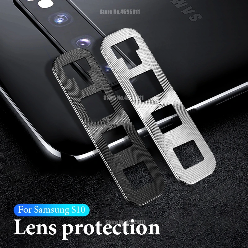 Защитное кольцо для объектива камеры Samsung Galaxy S10e S10 Plus металлическое покрытие