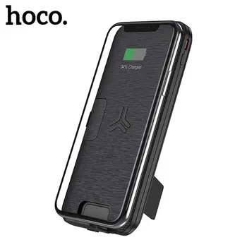 

hoco 10000mAh Power Bank QI Wireless Charger QC3.0+PD 18W Fast Charging USB Powerbank External Battery for iphone 11 Samsung S20