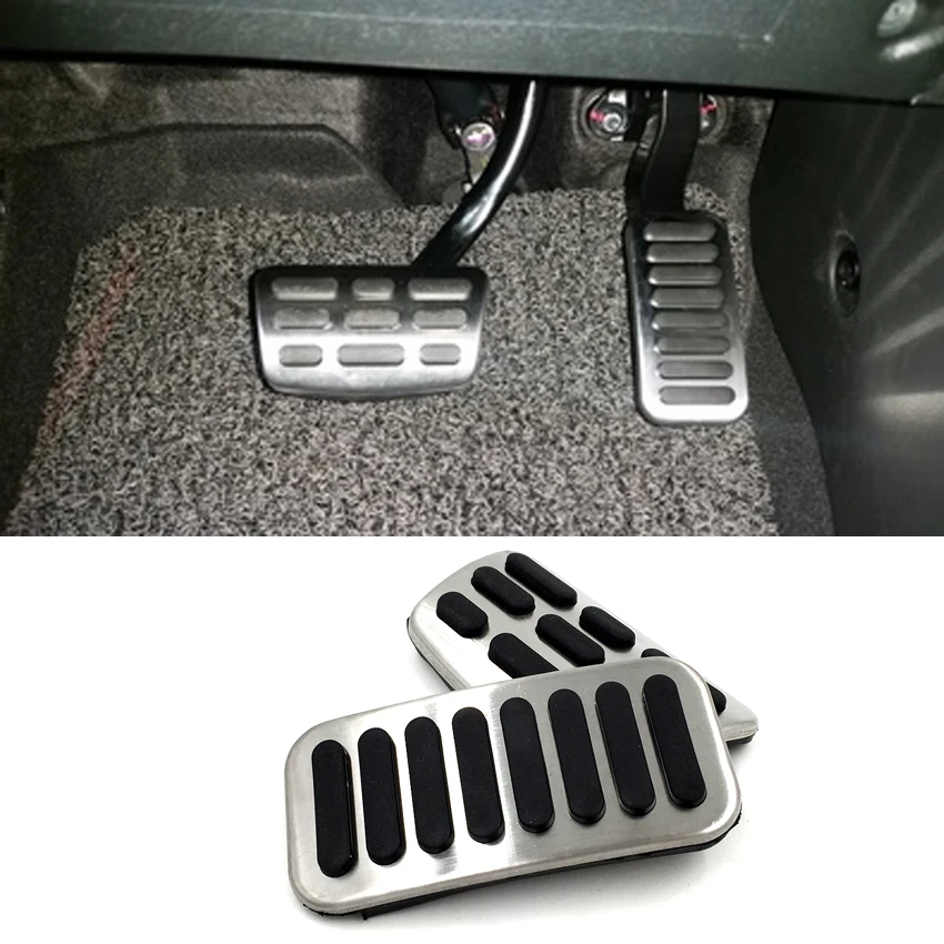 Cardimanson Stainless Steel Gas Fuel Brake Pedal Pads Cover for Hyundai Elantra (AD) + Accessories Car Styling