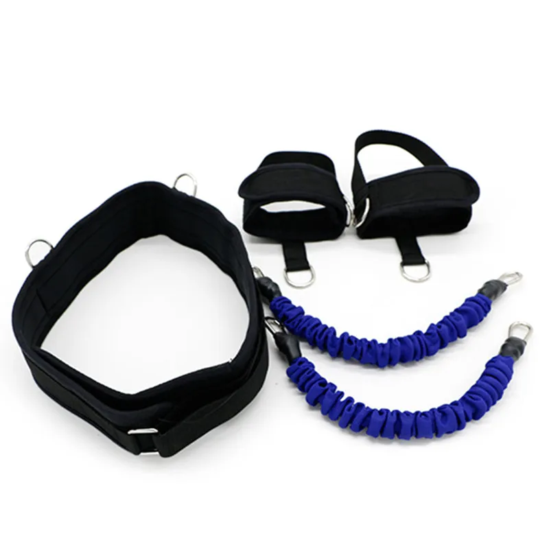 Fitness Resistance Bands Set Latex Leg Bounce Trainer Gym Yoga Pull Rope Bouncing Rope Leg Strength Training Agility Pull Strap