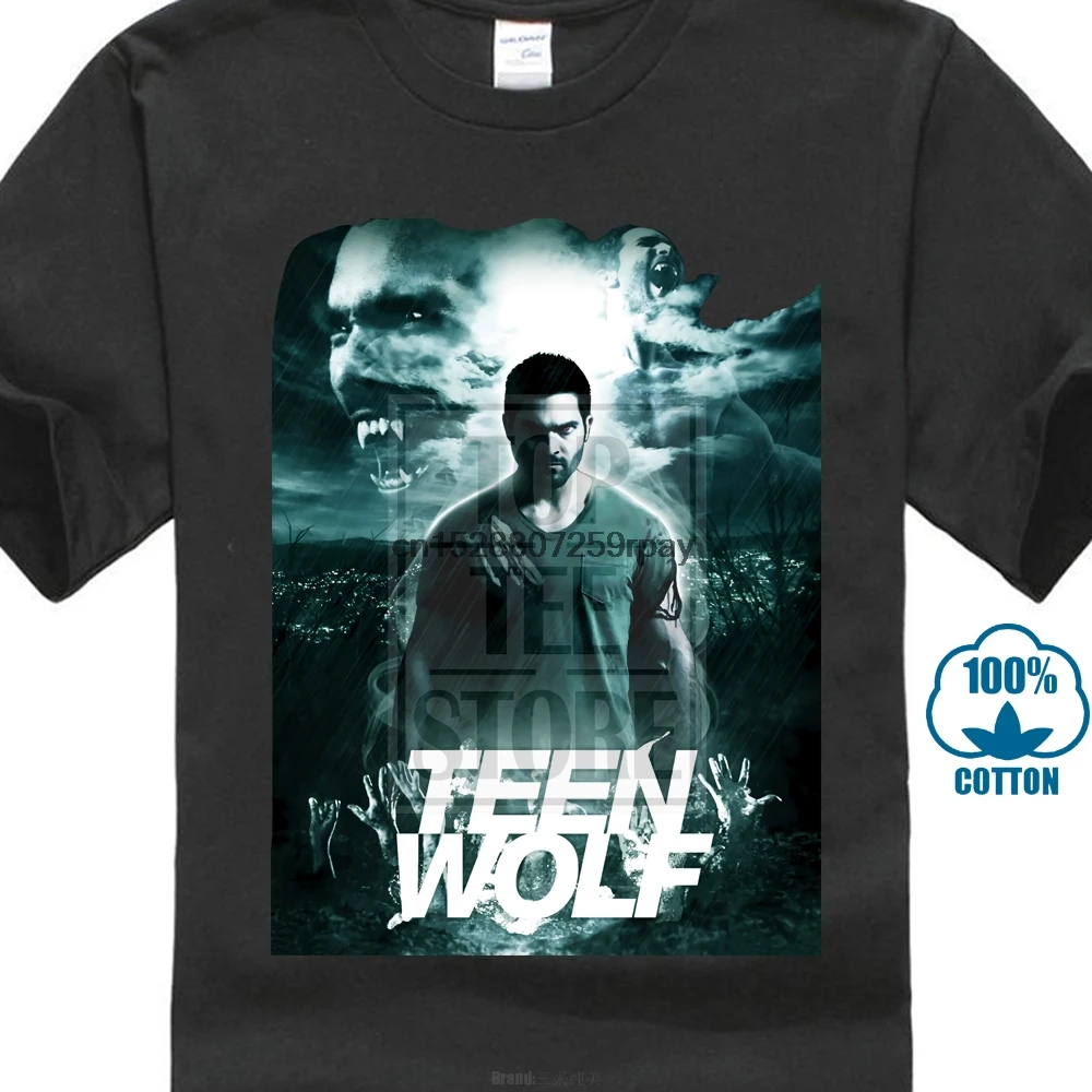 Для мужчин футболка Hipster Vogue прочный Чехол Teen Wolf тени высокого Класс Модные топы