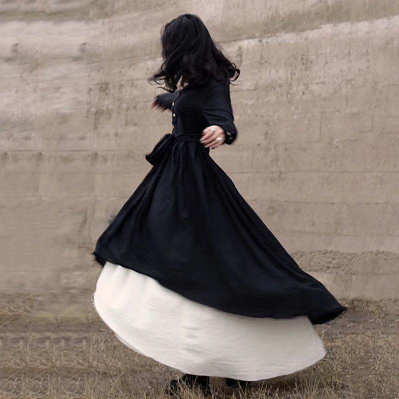 New Fashion Style Black Loose Hem Irregular Pleated Bandage Two Piece Dress Fashion Nova Clothing