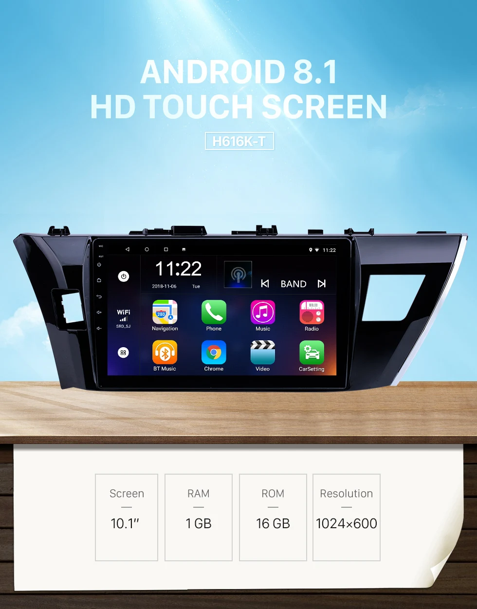 Excellent Seicane 10.1 Inch Android 9.0 Car Radio Head Unit Player For 2013-2015 Toyota Corolla with Bluetooth USB WIFI GPS Navigation 0