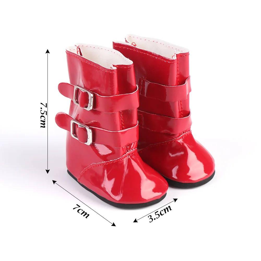 1 пара модные ботинки для кукол кожаная обувь красочные сапоги 18 дюймов