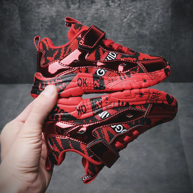 

2020 New Style Spring Festival Festivity Year Hongfei Woven Running Shoes Athletic Shoes Children Low Top Teenager Young STUDENT