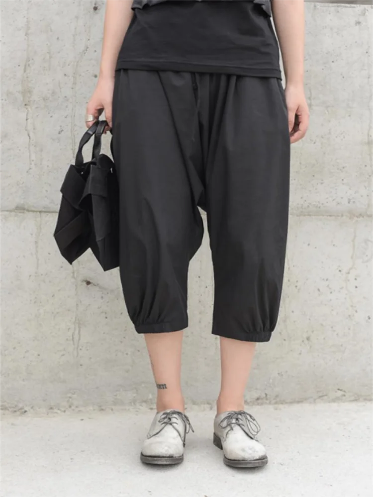 Ladies Popular Casual Pants Summer New Dark Straight Pants Over The Knee Slim Fashion Trend Wide Leg Pants