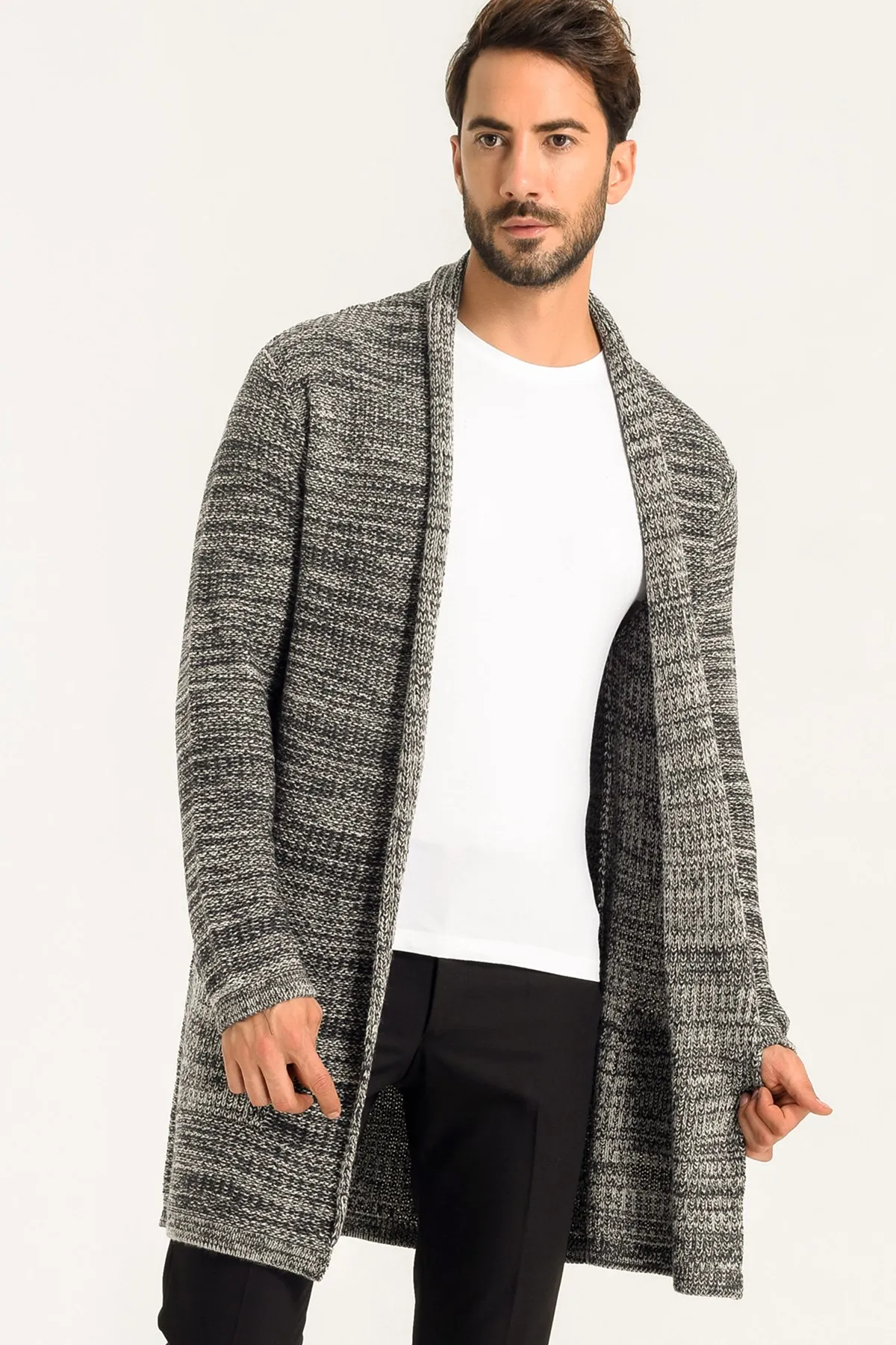 Heyss Men Long Sweater Cardigan |