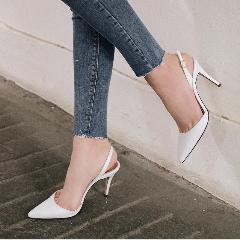 

ZHENZHOU 6CM 8CM 10CM SANDALS WOMEN Fine with pointed toe with fashion Europe and America wild summer women