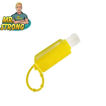 

30ml Hand Sanitizer Trapezoidal Two-sided Bottle Creative Portable Hanging Adjustable Environmental Protection Silicone Cover