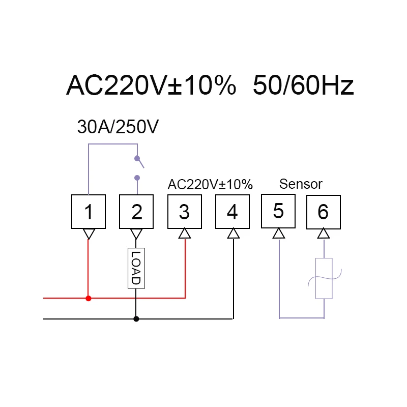 220V/30A Digital Temperature controller KT8230 Thermostat Relay Output -30~300 Degree with NTC Sensor images - 6