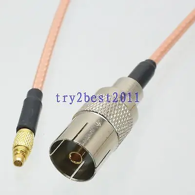 

DHL/EMS 50 Sets RG316 IEC PAL DVB-T jack pin to MMCX plug pin RF Jumper pigtail Cable 6inch -C1