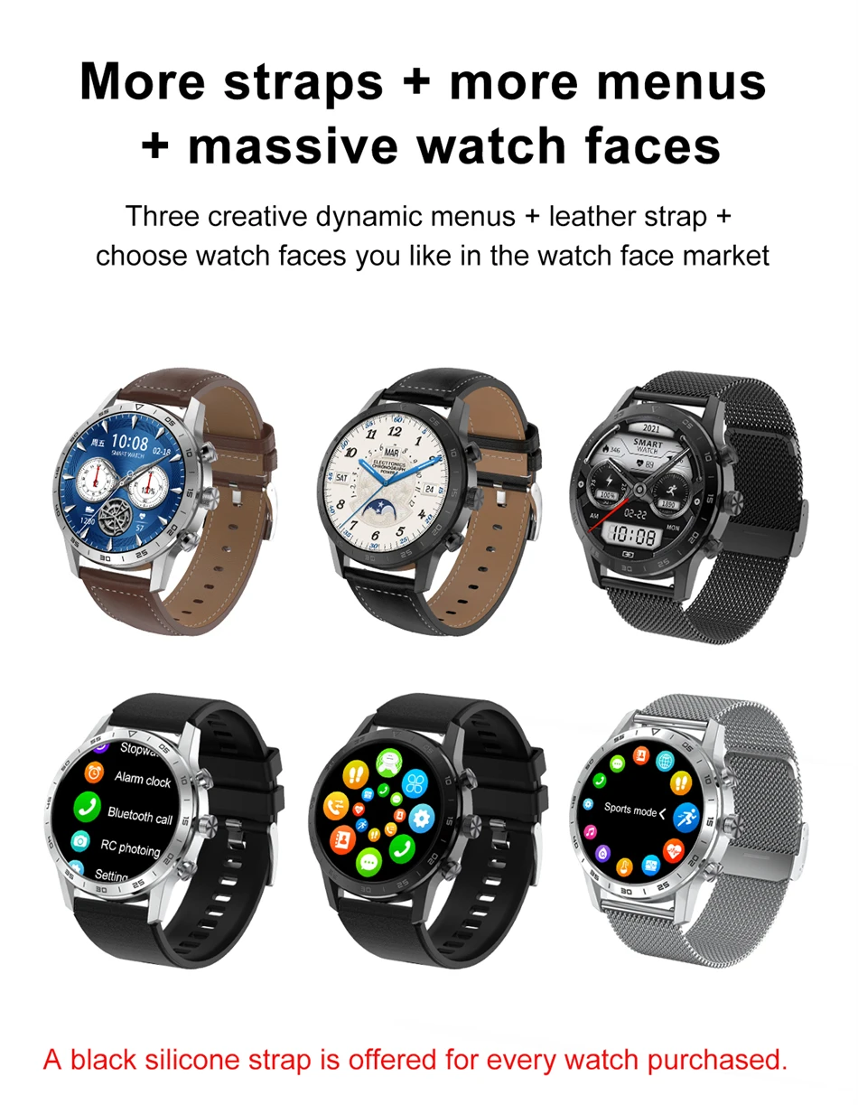 2022 Men Smart watch Heart Rate Monitor IP68 Swim Sport luxurious Answer dial Bluetooth Call can smartwatch Men For Android IOS