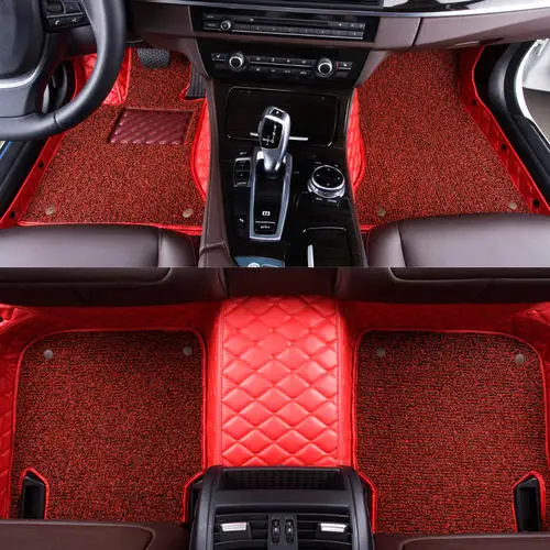 luxury red B Tapis de sol impermeables pour Mercedes Benz E class W210 W211 W212 W213 320 AMG E63 E43 - Название цвета: luxury red B