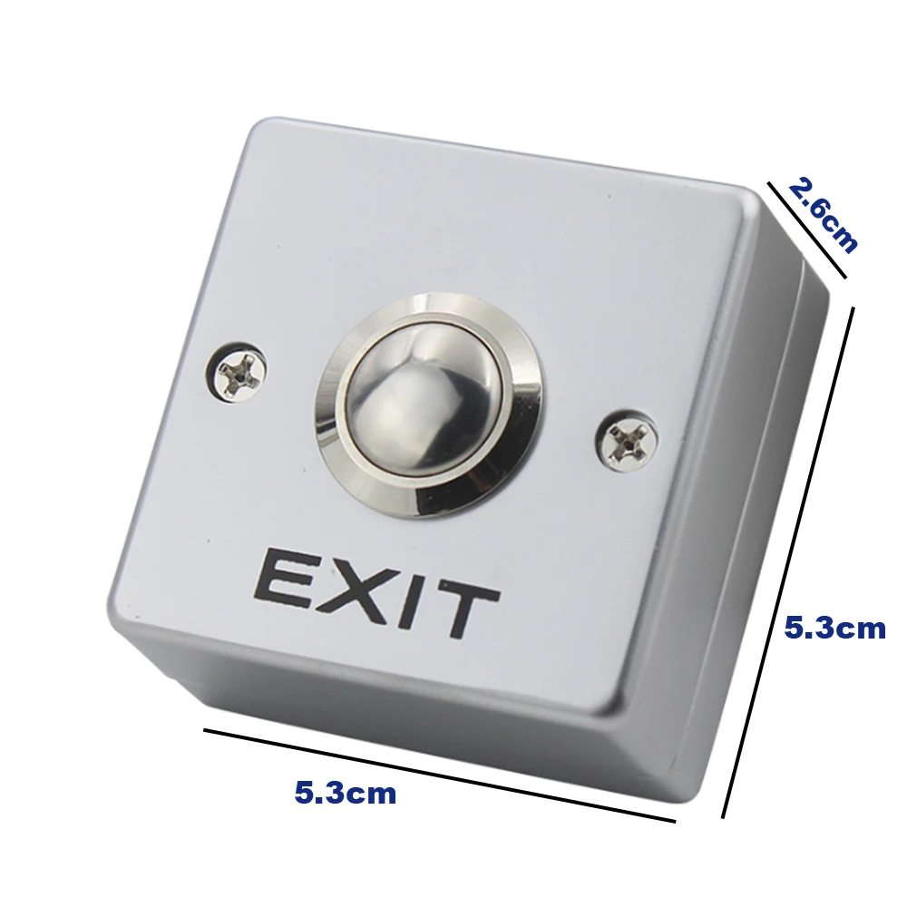 Zinc Alloy GATE DOOR Exit Button Exit Switch For Door Access Control System Door Push Exit Door Release Button Switch Gate Entry