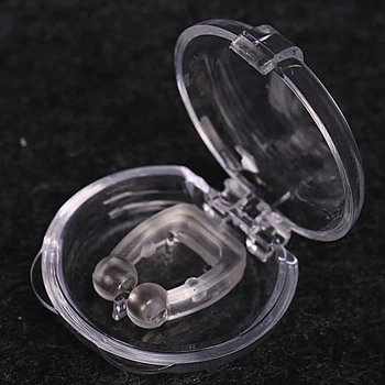 

1PCS Mini Anti Snoring Snore Stopper Device Portable Silicone Magnetic Nose Clip Sleeping Aid Apnea Guard Anti Sleep Noise