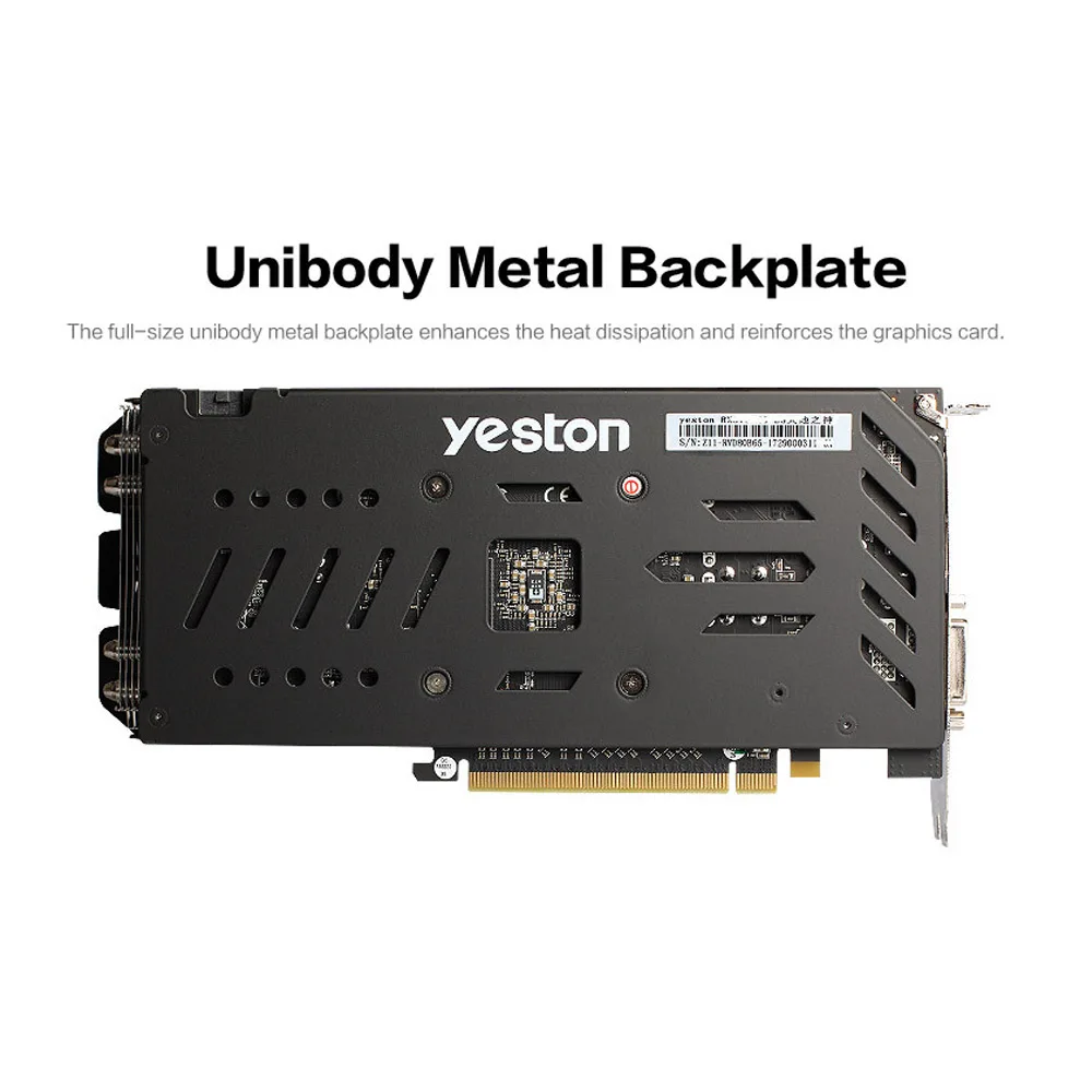 Yeston Radeon RX 580 GPU 8 ГБ GDDR5 256bit игровой настольный компьютер ПК видеокарты Поддержка сигнала от DVI/HDMI PCI-E X16 3,0