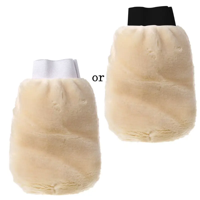 

Car-styling High Quality Synthetic Lambswool Polish Wash Mitt Soft Sheepskin Car Clean Glove dropshipping Balaclava