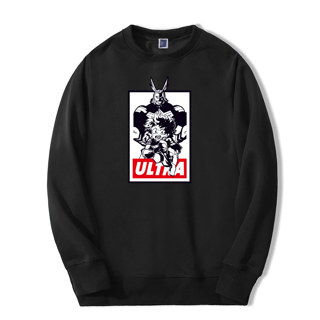 Deku All Might Print Sweatshirts For Men No Hero Academia One For All Japan Anime Hoodie Casual High Quality harajuku Streetwear