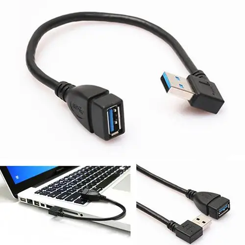 USB 3 0 Расширение &quotМама-папа&quot Кабельный соединитель Адаптер Тип А правый угол 90