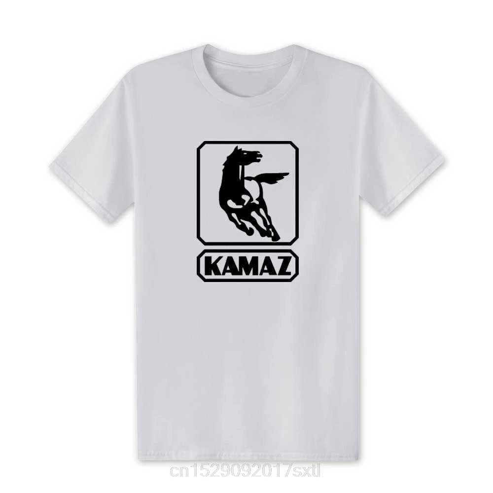 Новинка, модная мужская футболка с логотипом КАМАЗа, гоночные футболки, летние хлопковые футболки, футболка с круглым вырезом, высокое качество, размер XS-XXL - Цвет: White1