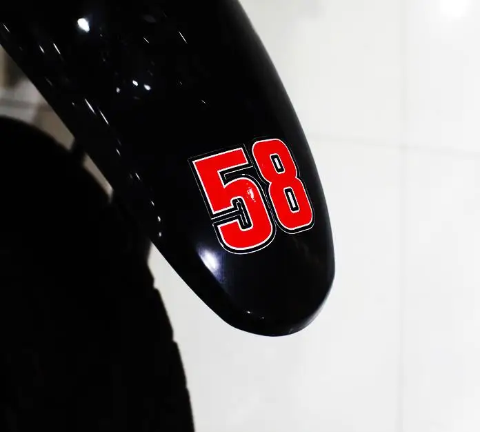 MARCO SIMONCELLI 58 Super Sic Racing 100mm Vinile Adesivo - Foto 11