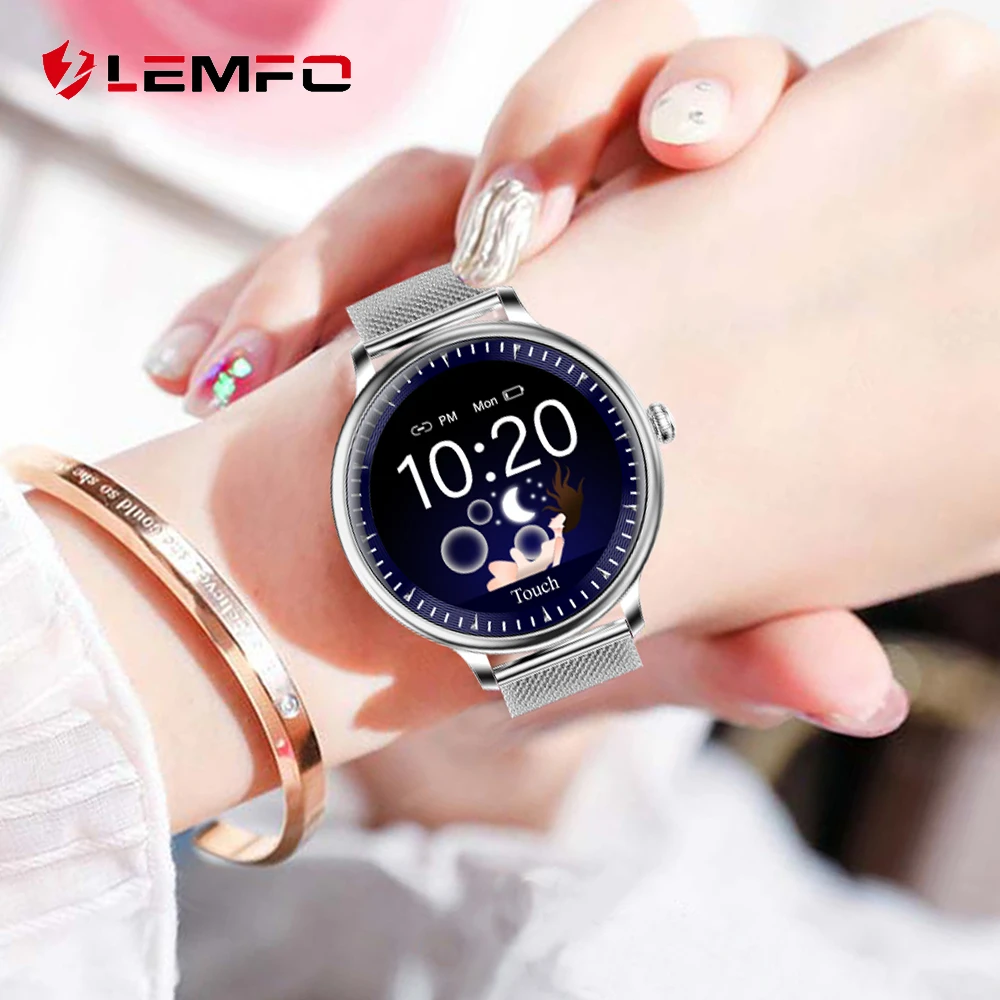 LEMFO NY12 Smart Uhr Frauen Herz Rate Blutdruck Physiologischen Monitor  IP67 Wasserdicht 2,5 D LCD Bildschirm SmartWatch|Smart Watches| - AliExpress