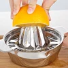 Portable lemon orange manual fruit juicer 304 stainless steel kitchen accessories tools citrus 100% raw hand pressed juice maker ► Photo 2/6