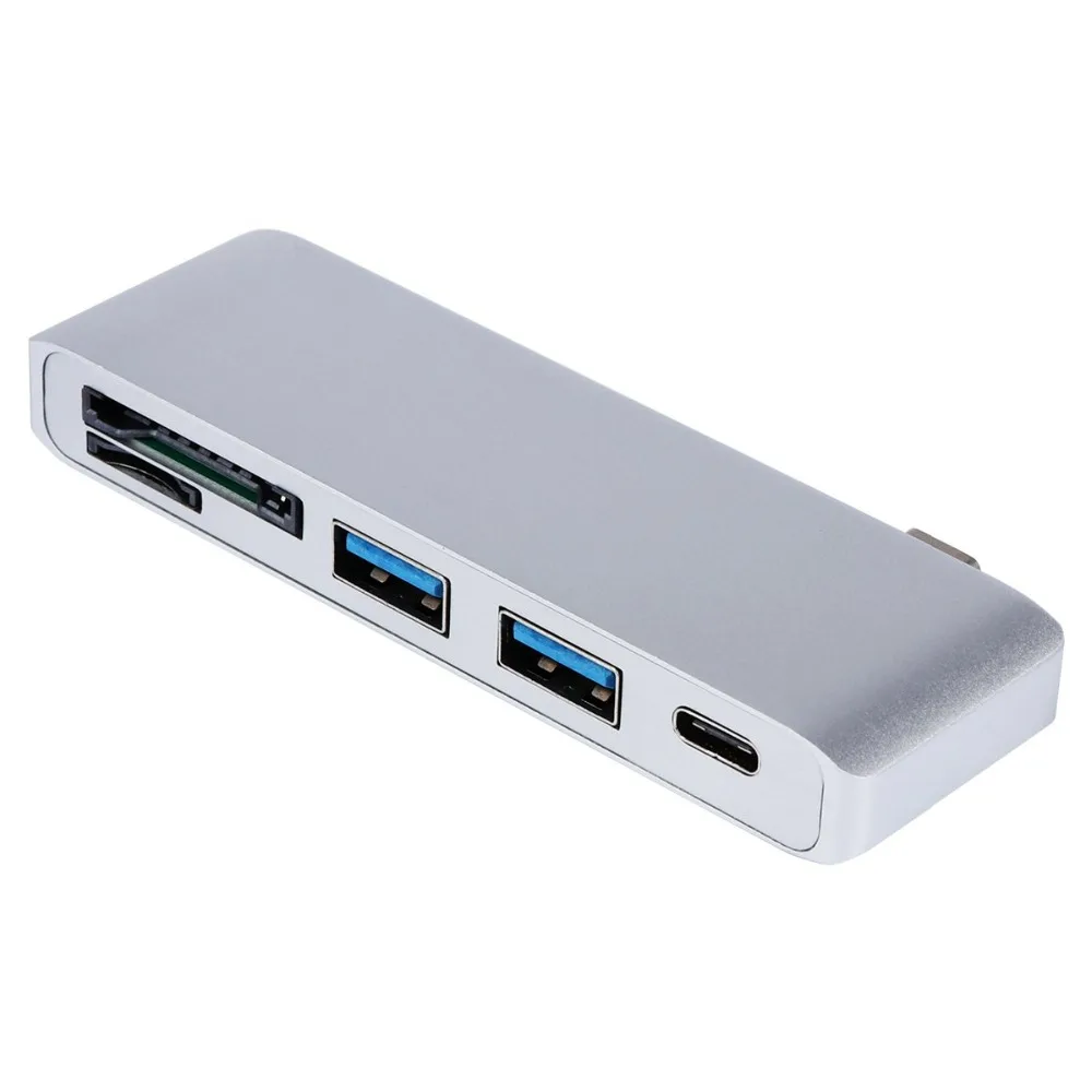 5 в 1 USB3.0 type-C адаптер для зарядки и синхронизации данных считыватель для Apple MacBook Pro TF/SD карты чтения