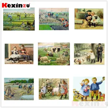 

5D Diy Full Square Round Stone Resin Diamond Painting Cross Stitch Ancient Netherlands Embroidery Diamant Mosaic Gift XFY15