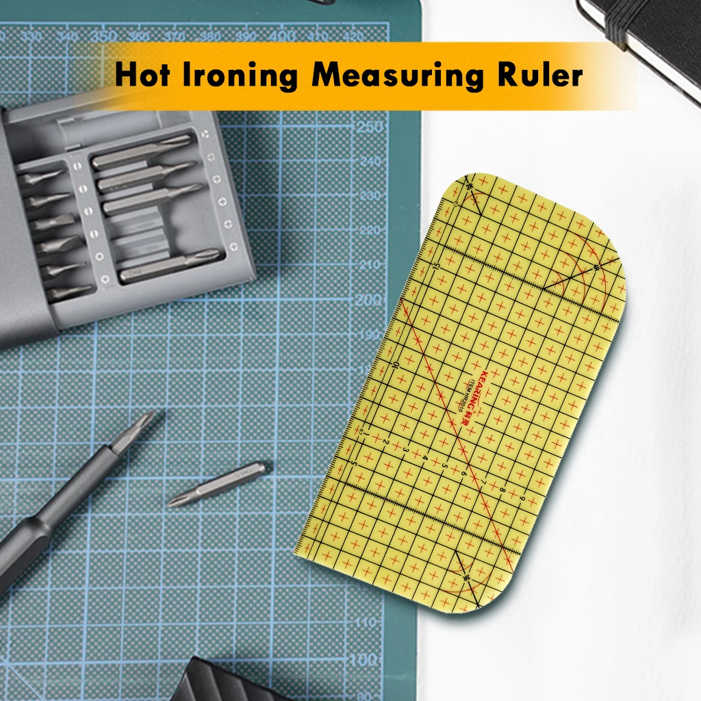 

Ironing Ruler Measurement Tool Tailor Craft Stitching DIY Sewing Accessory
