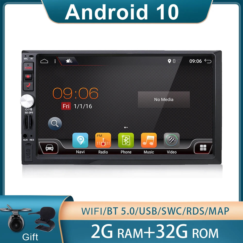 Автомагнитола 2 din с gps android 10 автомобильный стереопроигрыватель кассет магнитола