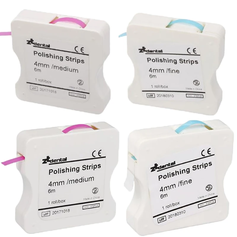 1 Roll Dental Polishing Strip 4mm Resin Tooth Interdental Sanding Grinding Teeth Whitening Surface Dental Tool