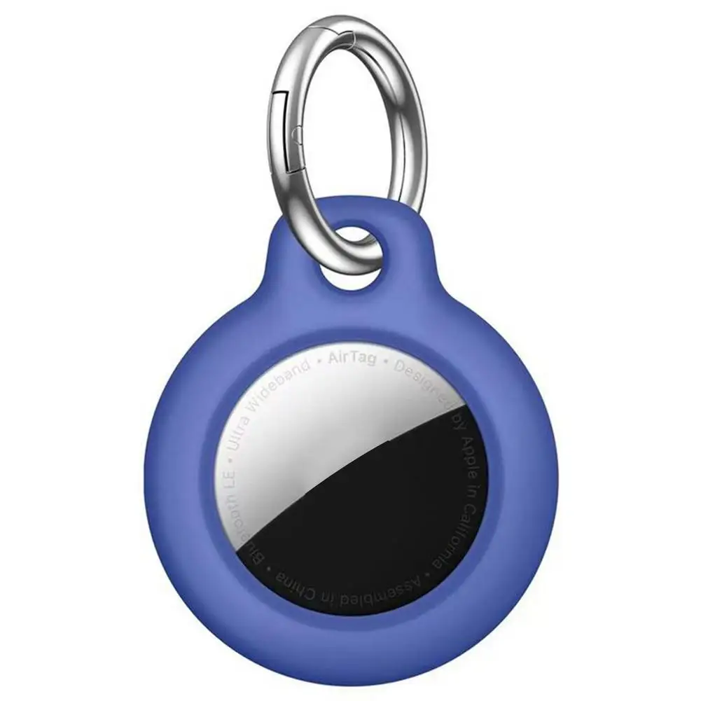 For Airtags PC Mini Protective Cover Tracker Keychain Holder Case GPS Tracker Anti-lost Keychain Bluetooth Key Finder Case