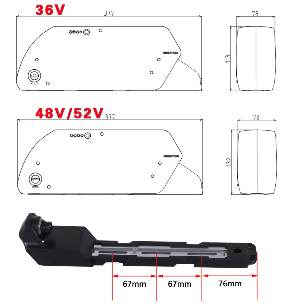 48V Батарея е-байка 36В, фара для электровелосипеда в Батарея Tigershark Downtube 20AH 30A 40A BMS 350 Вт 500W 750W 1000W 1500W 18650 Сотовый BBS02 BBSHD