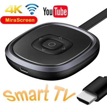 

MiraScreen tv stick 4k android Wifi dongle wireless display adapters 2.4G/5G Ultra HD hdmi Smart screen sharing Airplay Receiver
