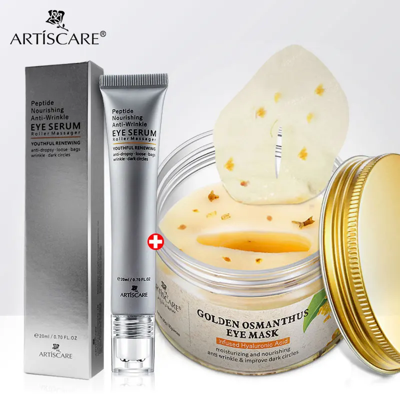 ARTISCARE пептида анти от морщин под глазами Сыворотки роликовый массажер + Золото