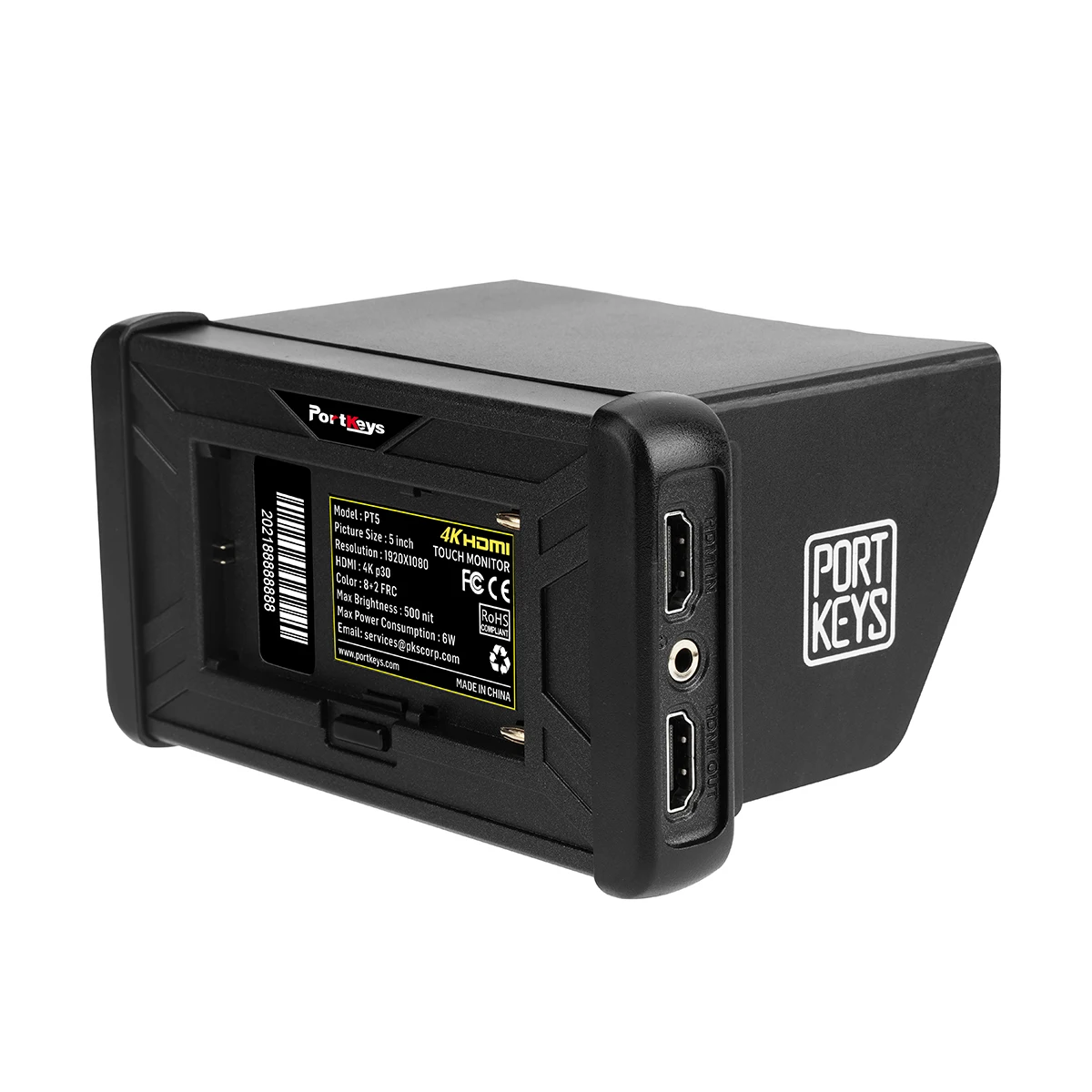 Portkeys PT5 Monitor 5 Inch UHD 4K Touch Screen 1920*1080 3D LUT Support HDMI on Camera DSLR Field Monitor New Version of P6