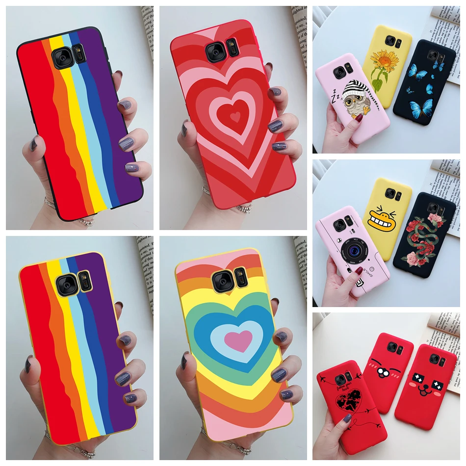 Funda de silicona para SAMSUNG Galaxy S7 G930F S7 EDGE trasera con bonito patrón de moda, - AliExpress Teléfonos y telecomunicaciones