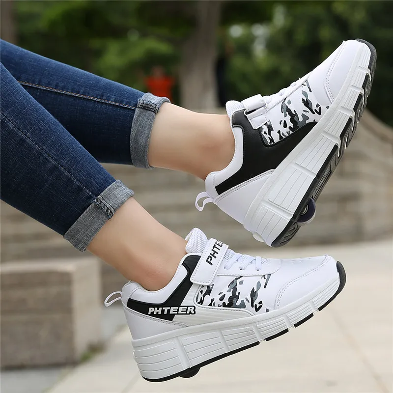

Child Roller Skate Shoes Sneakers With Wheels Roller Fashion Children Boy Girl Breathable Waterproof LED Shoes