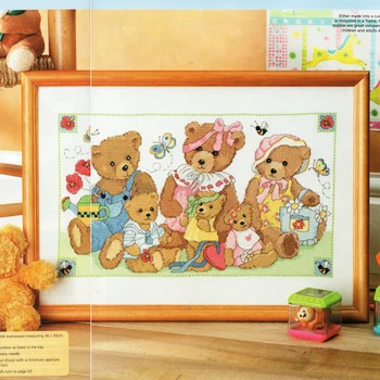 

ZZS015 Summer Teds DIY stich Craft Embroidery Counted NOT PRINTED Cross Stitch Packages Cross Stitching Kits Painting Kit