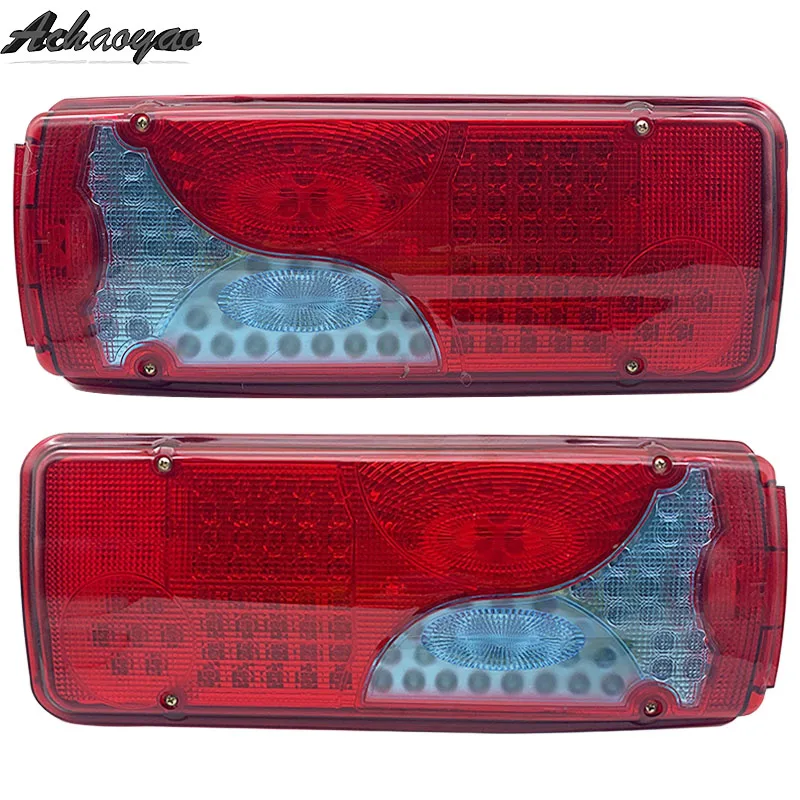 

2PCS 24V Car accessories Brake Stop LIght Lorry Trailer Truck 120LED car Tail Rear fog Light For MAN for DAF for TGX for SCANIA