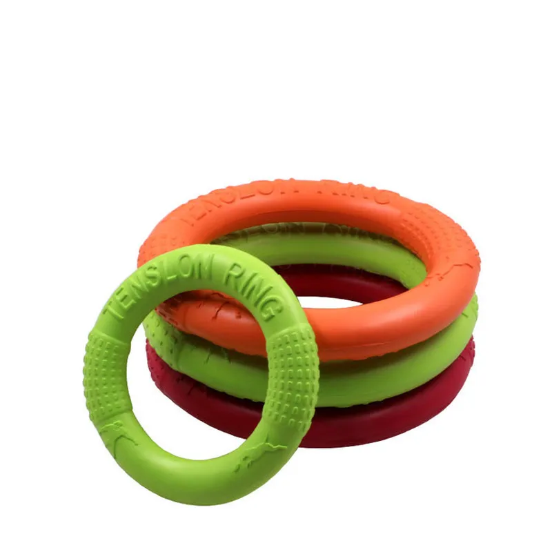 Extra Large 18/28cm Pet Flying Discs EVA Dog Training Ring Puller Resistant Bite Floating Toy Puppy Outdoor Interactive Game