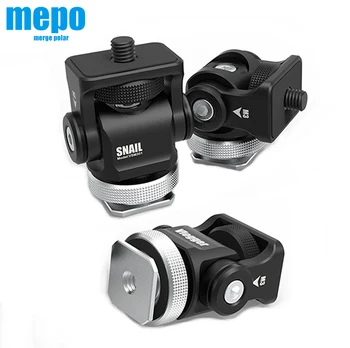 

Go Pro Sports Camera Tripod Adaptor Mini Hot Shoe Mount Bracket 360 Degree Vlog Monitor Stand Adjustable DSLR Camera Mic Holder