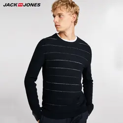 Jack Jones мужской полосатый круглый шею Повседневный шерстяной пуловер, свитер | 218324556