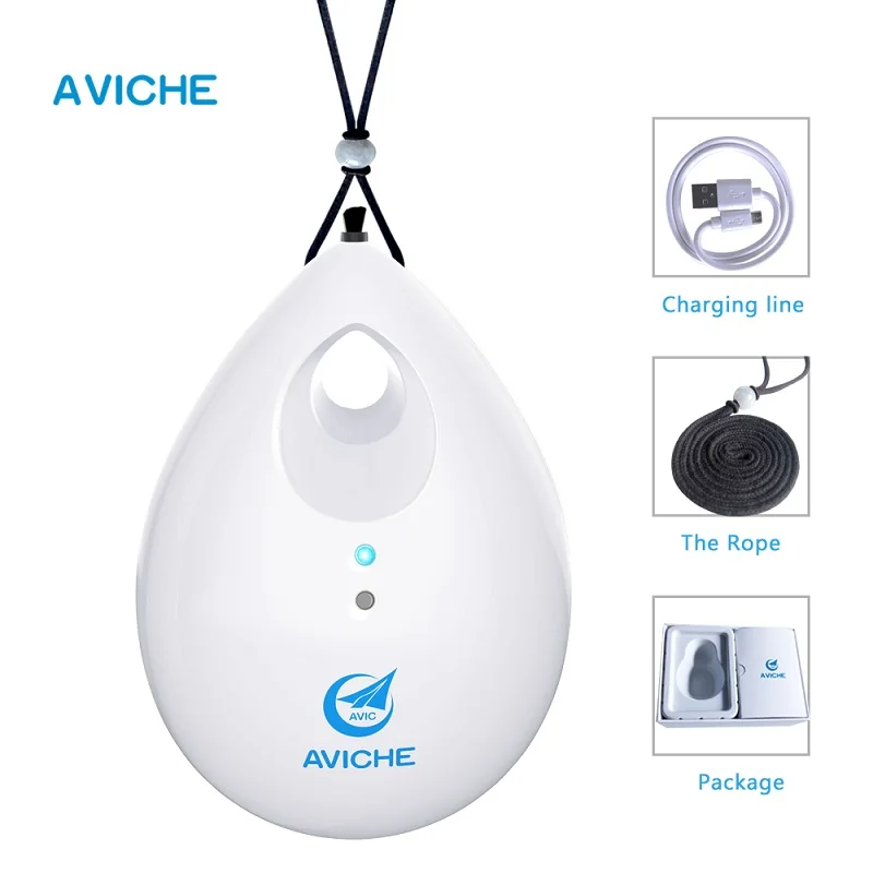 

Small Portable Personal Air Purifier Wearable Around the Neck Negative Ion Generator Filters Germs, Odors, Dust, Mold, Allergens