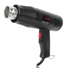 Пистолет горячего воздуха 2000 Вт, пистолет горячего воздуха промышленного класса, постоянный температурный Воздушный пистолет 650 градусов, штепсельная вилка европейского стандарта 220 В