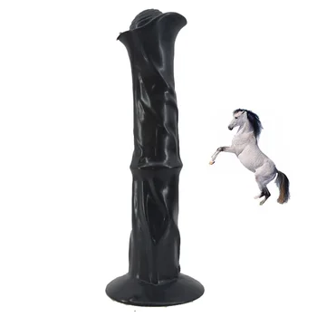 MLSice Big Soft Anal Horse Animal Wolf Dildo Extremely Long Dog Canine Penis Realistic Suction Cup Dick Sex Toys Dong for Women 1